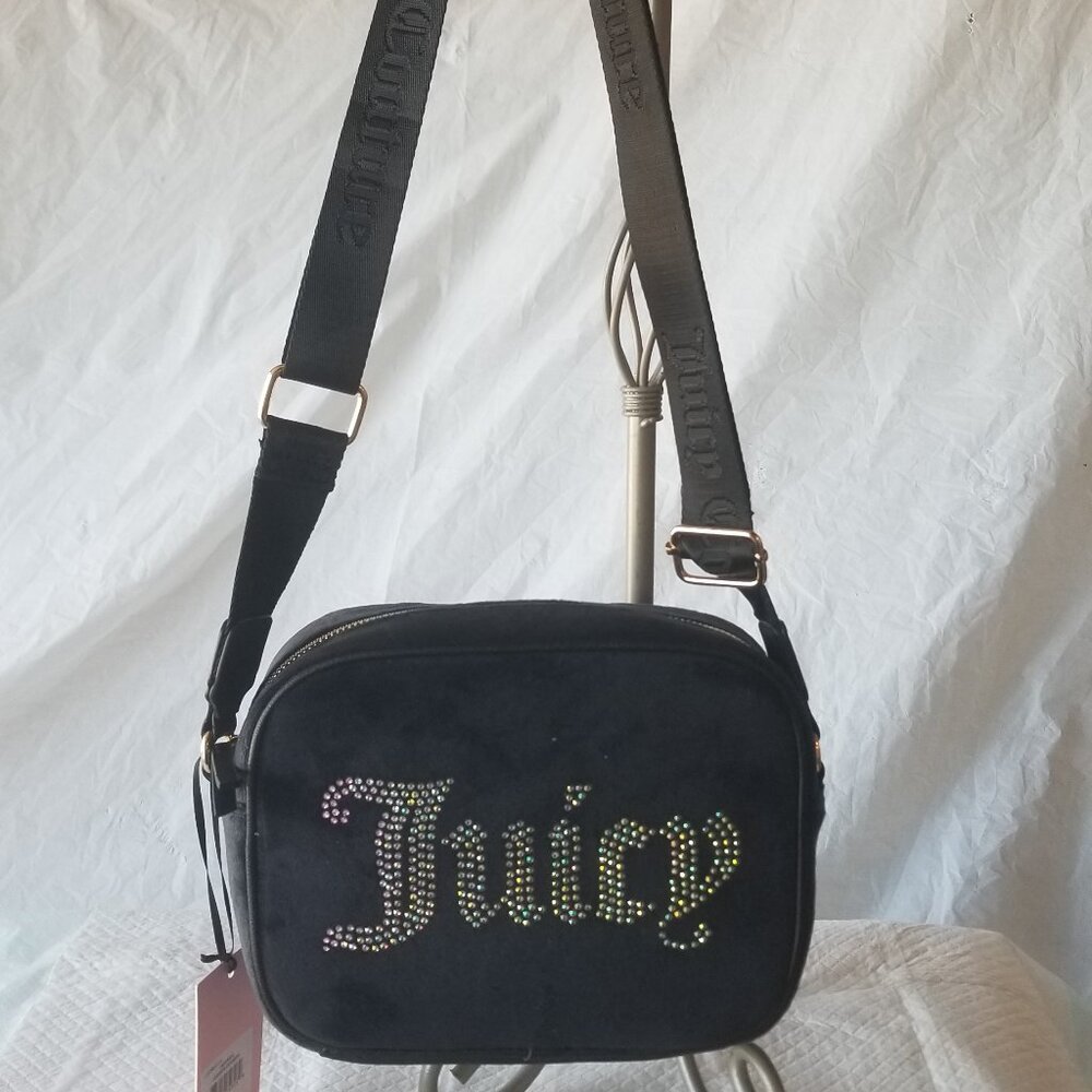 Juicy Couture Liquorice Obsession Crossbody Velour 885919746269 11JCCKBJC-LC